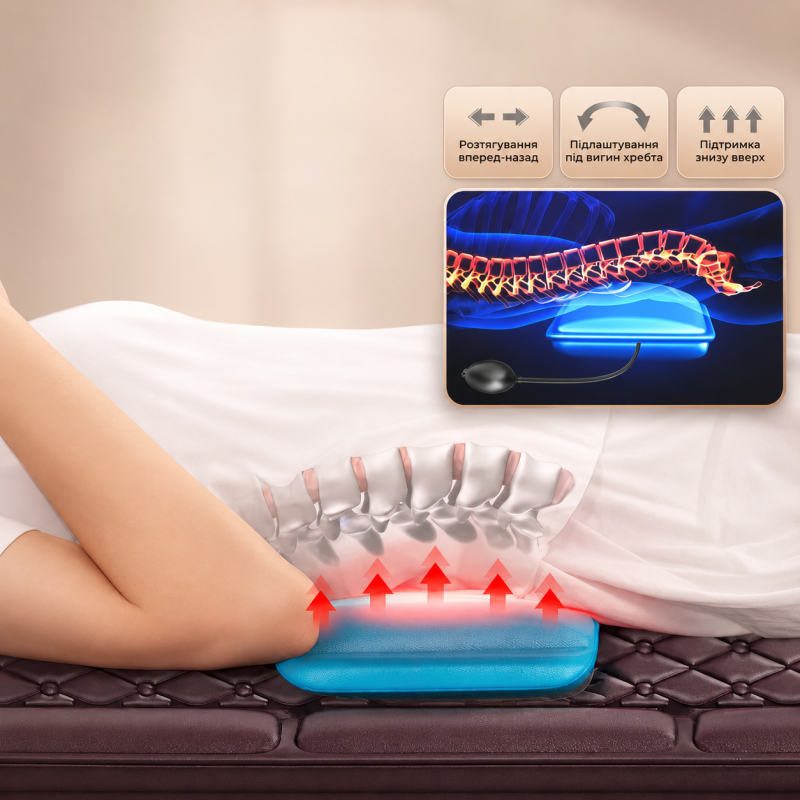 Багатофункціональний масажний матрац електричний для ніг та спини Moltis Relax Also Today MRAT-815 10038