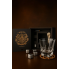Подарочный виски-набор Moltis Saxum Premium с бокалом, щипцами, мешочком, подставкой и 5 охлаждающими кубиками (MR-1022)