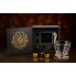 Подарочный виски-набор Moltis Quadro Premium с бокалом, щипцами, мешочком, подставкой и 5 охлаждающими кубиками (MR-1023)