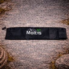 Сумка - чохол Moltis для зберігання трекінгових палиць в чорному кольорі, на затяжках з ручкаю для транспортування