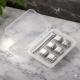Кубики для віскі та інших напоїв Moltis 6 шт металеві Срібло + щипці Whiskey Stones Silver 10052