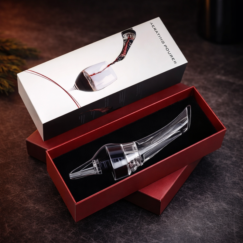 Винний аератор Aroma для вина, з ABS-пластику/акрилове волокно та силікон прозорий 10123