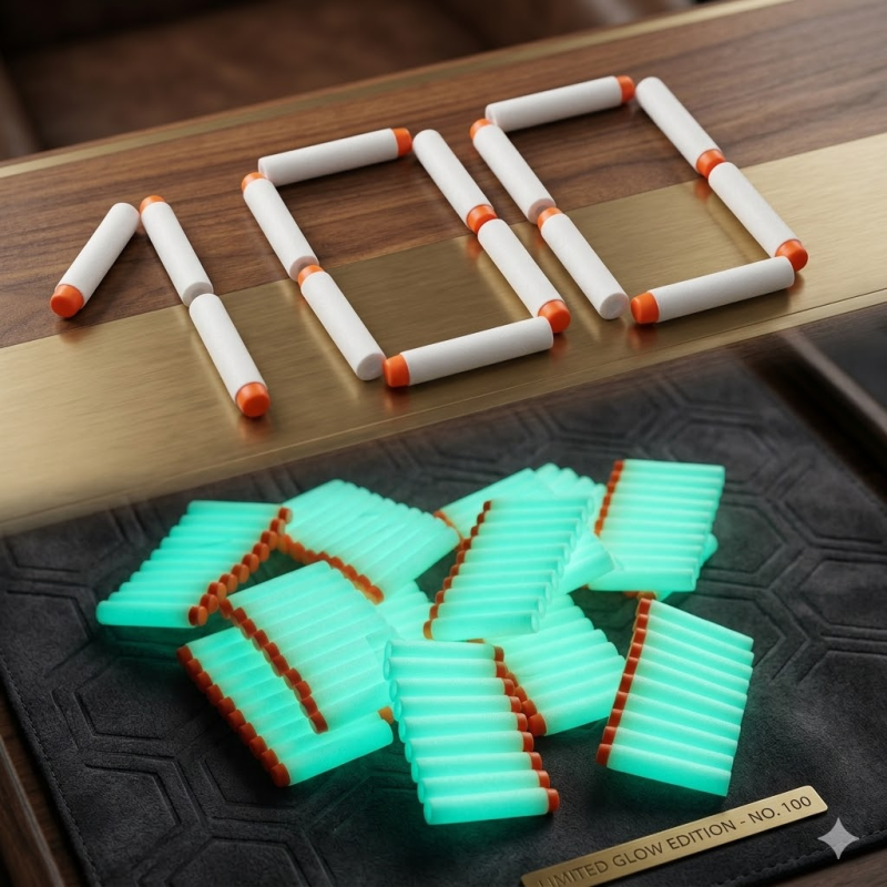 Набір блискучих патронів для бластерів Hasbro Nerf 100 шт. (DT-2586)