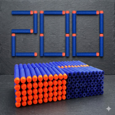 Патрони (стріли) для Бластерів Hasbro NERF (Хасбро Нерф) Сині 200 шт. (DT-110146)