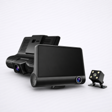 Відеореєстратор Moltis VR-125 з трьома камерами, HD 720p, салон + задня камера, 30 fps, USB