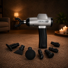 Масажер ручний Fascial Gun F-08 Moltis Relax also today (масажний пістолет) у кейсі (Bluetooth + Power Bank) 10048