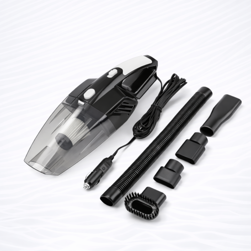 Пилосос автомобільний дротовий Moltis K8 120Вт чорний для сухого та вологого прибирання 10001