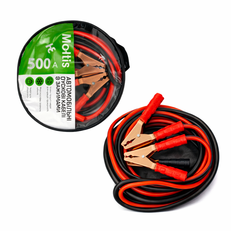 Пускові провода Moltis 500А 4М 12/24V DM-10685