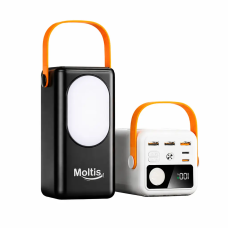 Повербанк Moltis 50 000 мА·год з швидкою зарядкою 22.5W, 3 USB, LED-ліхтар 10113