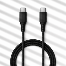 Кабель Moltis USB-C – USB-C 1м, PD 100W Fast Charge, швидка зарядка для ноутбука та смартфона 10117