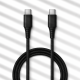 Кабель Moltis USB-C – USB-C 1м, PD 100W Fast Charge, швидка зарядка для ноутбука та смартфона 10117