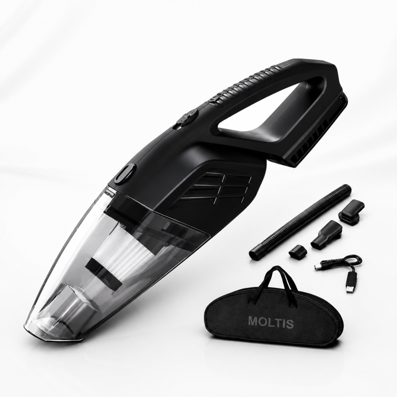 Пилосос автомобільний бездротовий Moltis L3 120W ручний акумуляторний, для сухого і вологого прибирання 10004