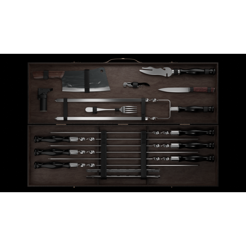 Шашличний набір для гриля та барбекю MT-10536 Темний 10106