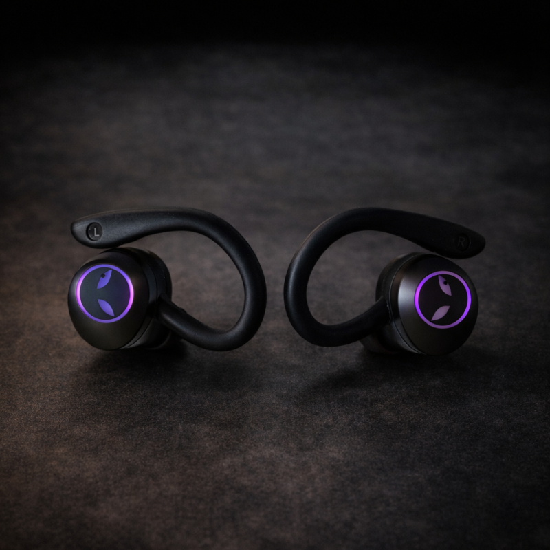 Бездротові TWS навушники Moltis Q25, спортивні, з індикатором заряду, Power Bank та водозахистом 10154