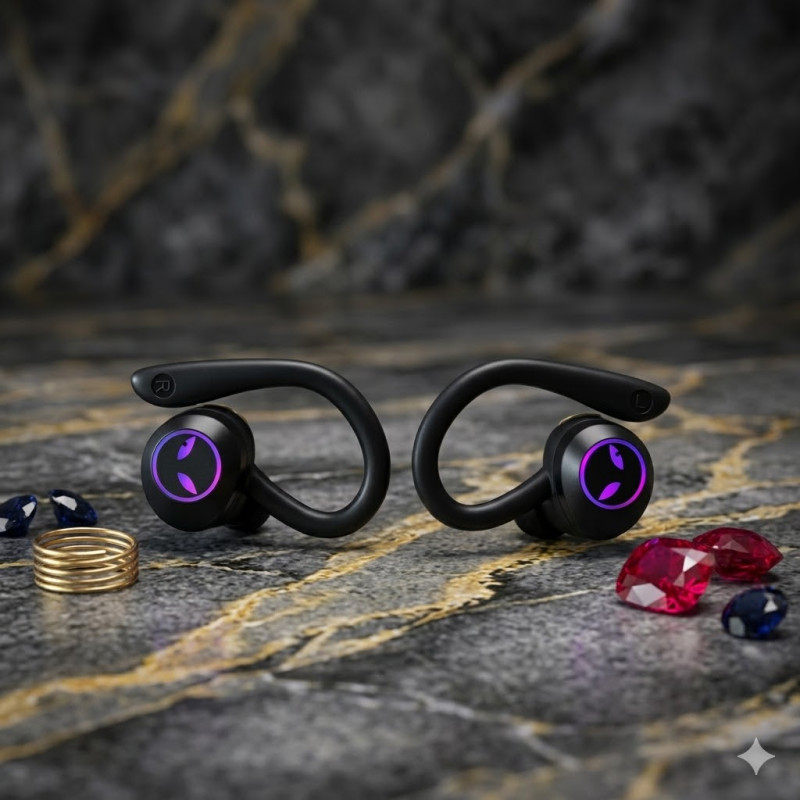 Бездротові TWS навушники Moltis Q25, спортивні, з індикатором заряду, Power Bank та водозахистом 10154