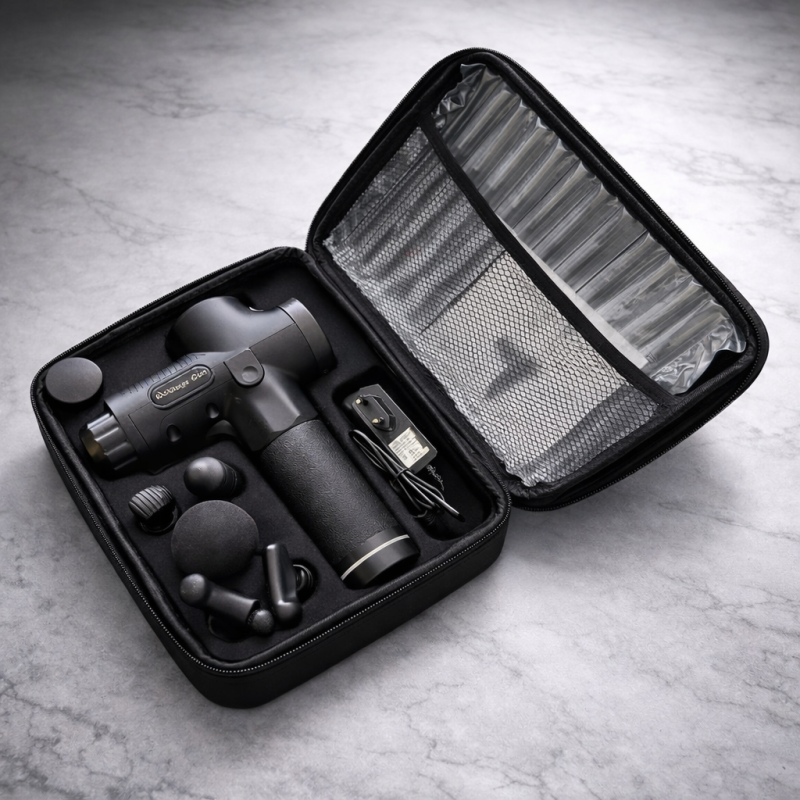 Масажер перкусійний Moltis Massage Gun MG04 Relax also today (масажний пістолет) у кейсі + 6 насадок 10047