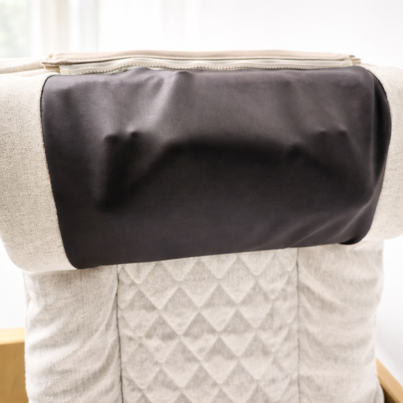 Масажне крісло-гойдалка Moltis Ергономічне + дистанційний пульт управління (шкіра + сітчаста тканина) 10042