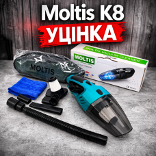 Пилосос автомобільний дротовий Moltis K8 120 Вт синій УЦІНКА для сухого та вологого прибирання