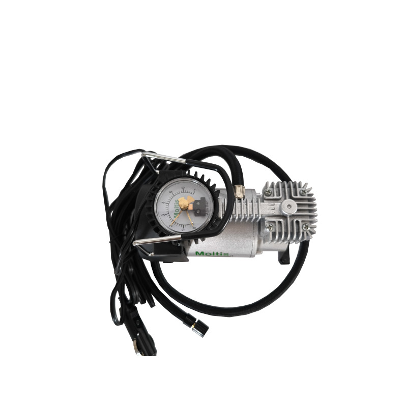 Автомобільний компресор Moltis з автостопом 12В: 37 л/хв, 7 атм, для шин R13-R17