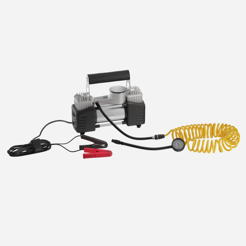 Автомобільний компресор Moltis 10868: 12В, 2 циліндри, 90 л/хв, 360 Вт, 6м шланг