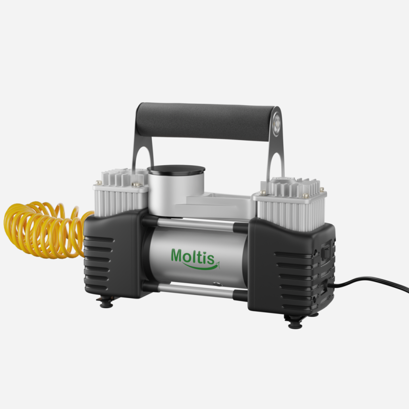 Автомобільний компресор Moltis 10868: 12В, 2 циліндри, 90 л/хв, 360 Вт, 6м шланг