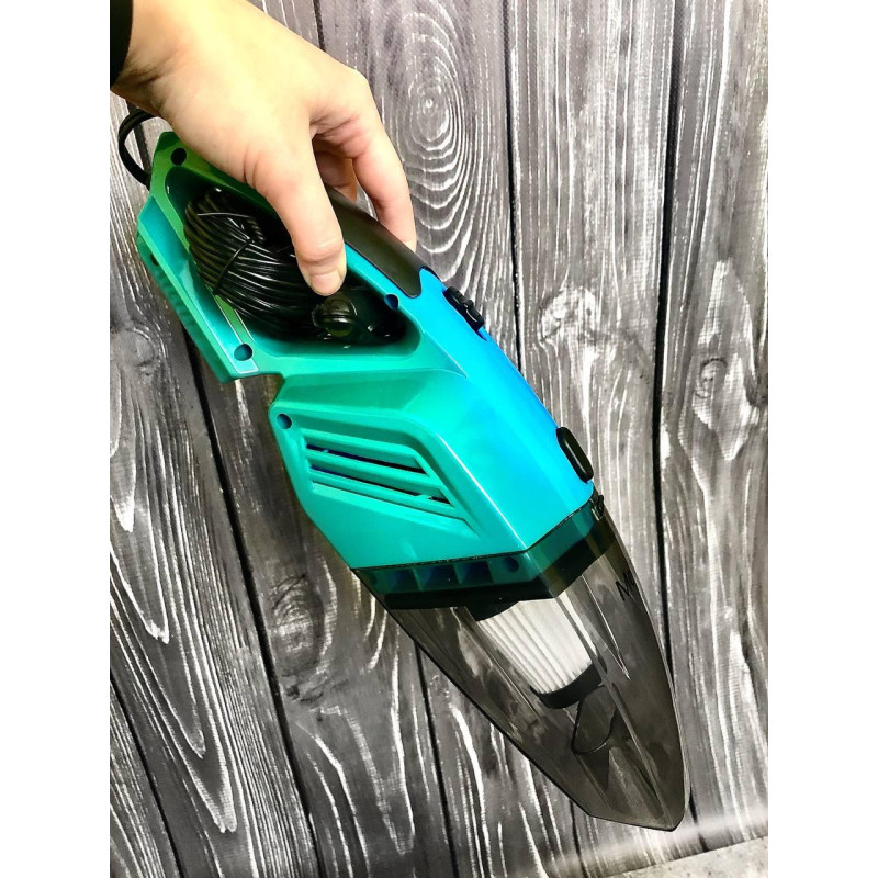 Пилосос автомобільний дротовий Moltis K8 120 Вт синій УЦІНКА для сухого та вологого прибирання