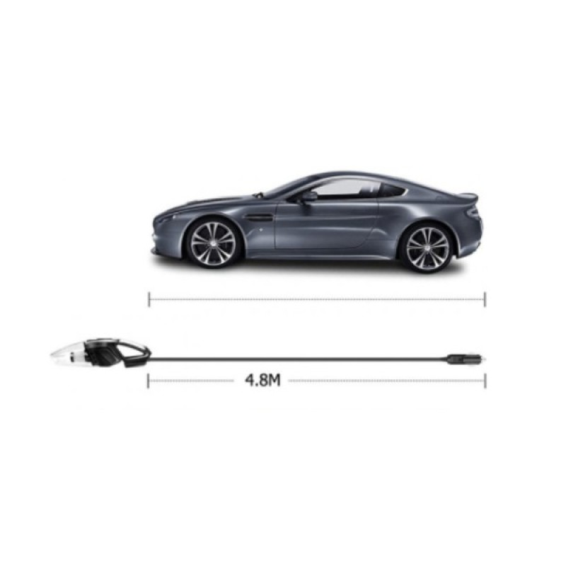 Пилосос автомобільний дротовий Moltis K8 120Вт синій, для сухого і вологого прибирання