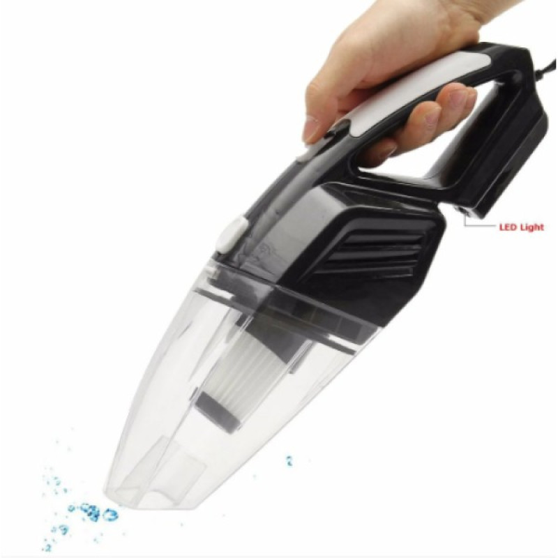 Пилосос автомобільний дротовий Moltis K8 120Вт чорний для сухого та вологого прибирання 10001