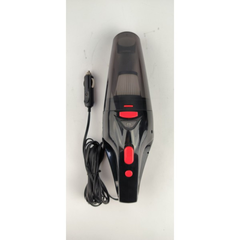 Пилосос автомобільний дротовий Moltis N7 120 Вт від прикурювача Black/Red