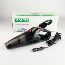 Пилосос автомобільний дротовий Moltis N7 120 Вт від прикурювача Black/Red