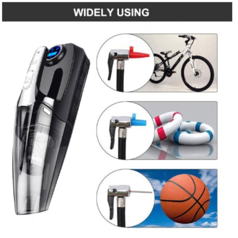 Пилосос автомобільний бездротовий Moltis G4 А 120Вт ручний, з компресором та HEPA-фільтром