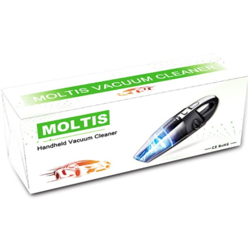 Пилосос автомобільний бездротовий Moltis M2 120W для сухого та вологого прибирання, акумуляторний