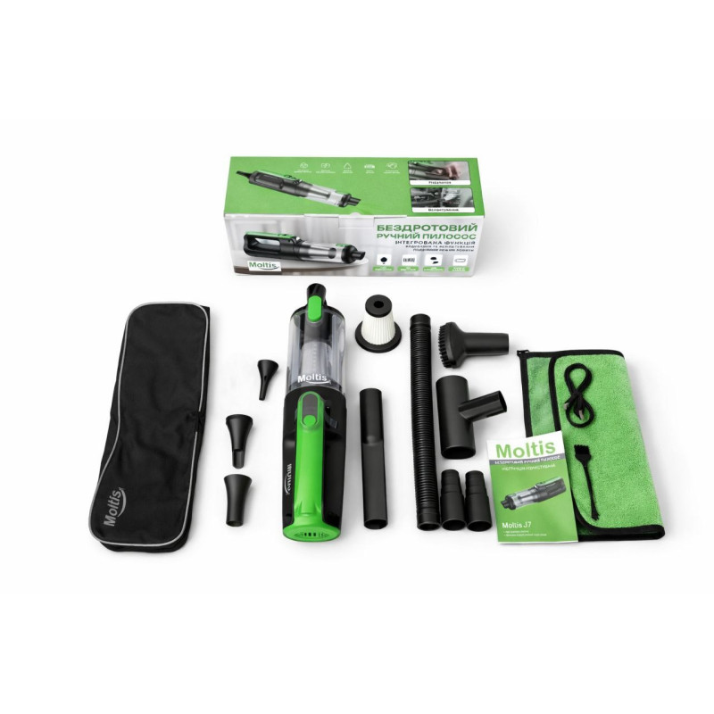 Автомобільний пилосос Moltis J7 з турбо-режимом