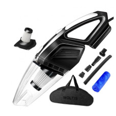 Пилосос автомобільний дротовий Moltis K8 120Вт чорний для сухого та вологого прибирання 10001
