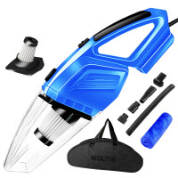 Пилосос автомобільний дротовий Moltis K8 120Вт синій, для сухого і вологого прибирання