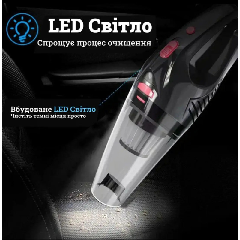 Бездротовий пилосос Moltis A1 (акумулятор 2000 mAh) 120W сила всмоктування 8000Pa