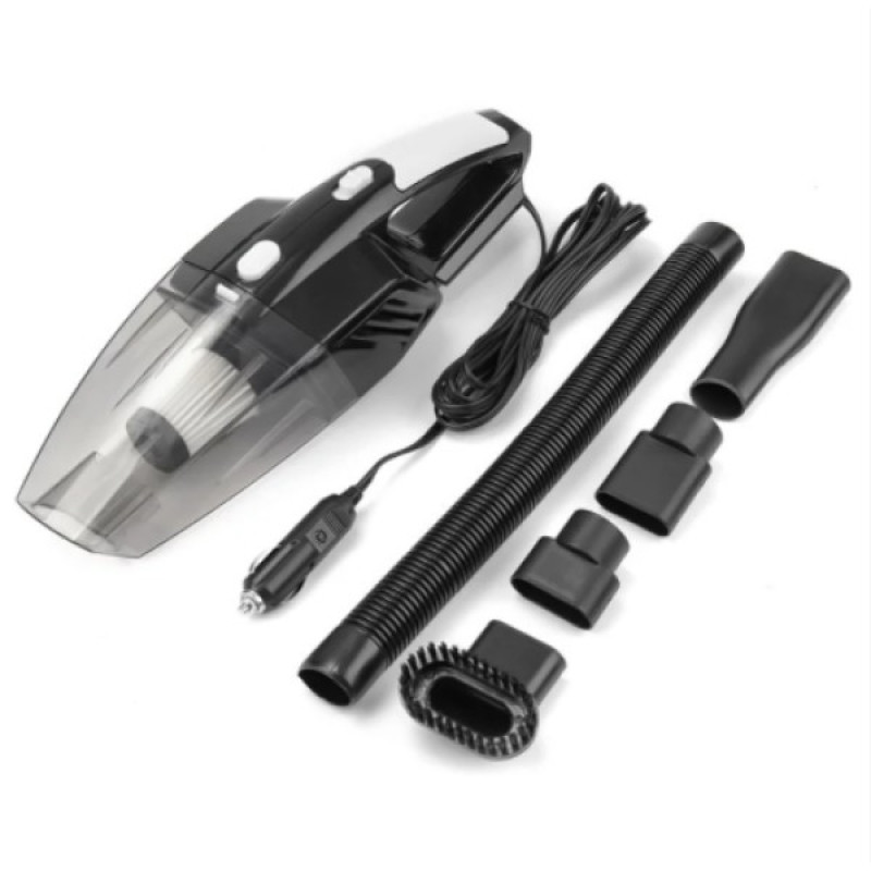 Пилосос автомобільний дротовий Moltis K8 120Вт чорний для сухого та вологого прибирання 10001