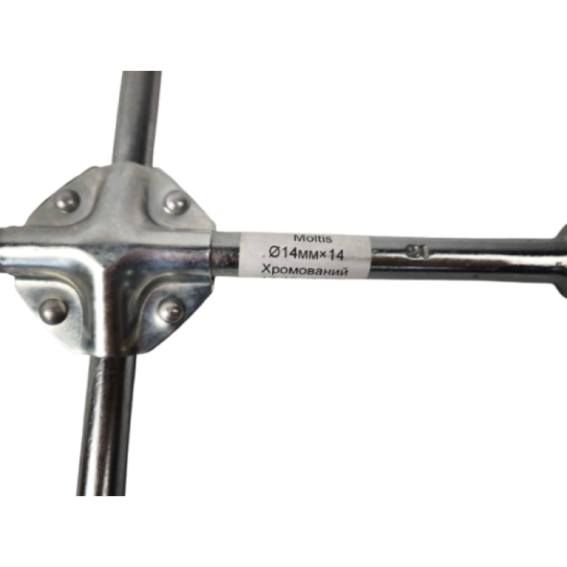 Ключ балонний хрестовий Moltis укріплений 400мм 17мм, 19мм, 21мм + 1/2 DM-10225