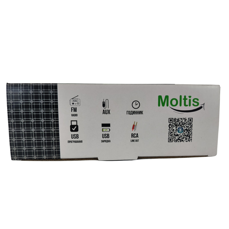 Бездискова автомобільна магнітола Moltis AMM-10130 з Bluetooth, USB та FM-радіо