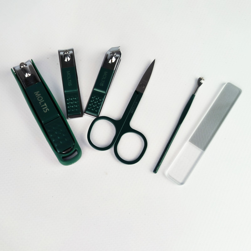 Манікюрний набір Moltis Ouriner MS Lux_6 предметів, Зелений