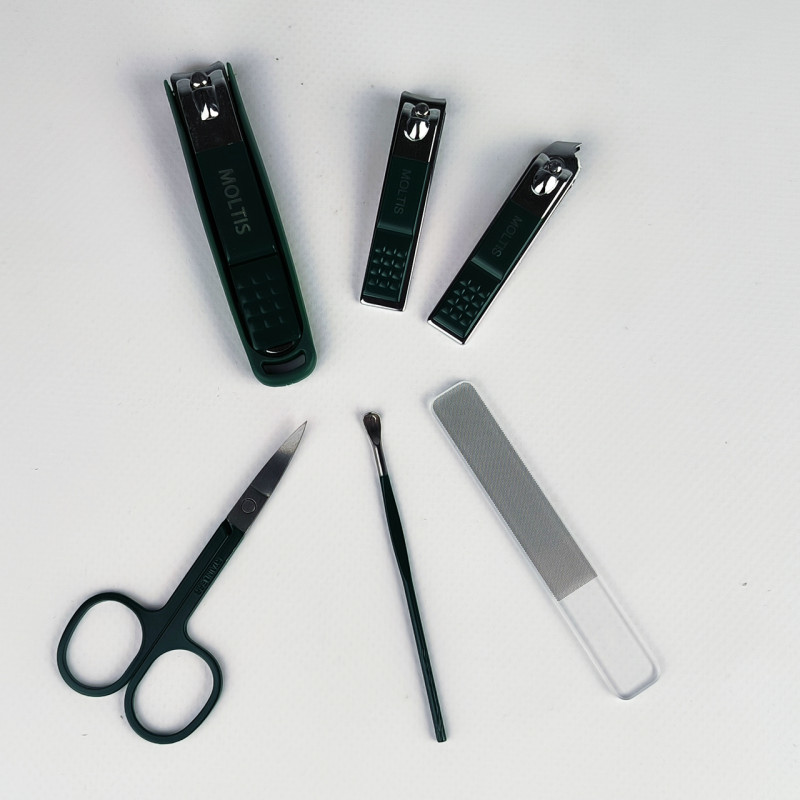 Манікюрний набір Moltis Ouriner MS Lux_6 предметів, Зелений