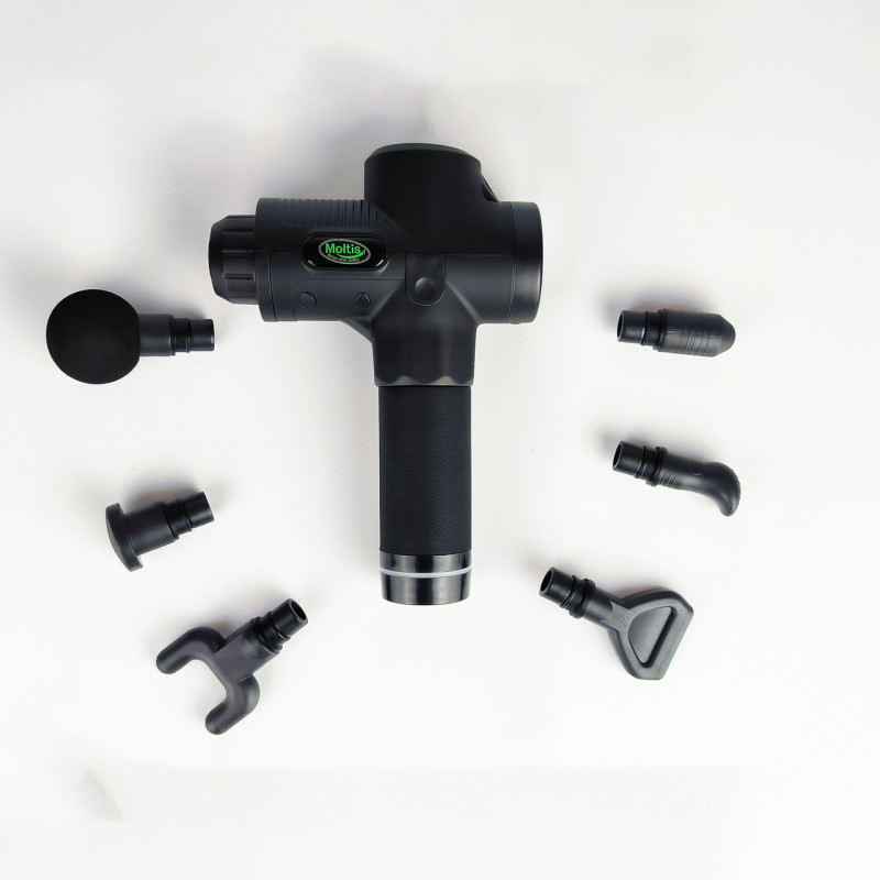 Масажер перкусійний Moltis Massage Gun MG04 Relax also today (масажний пістолет) у кейсі + 6 насадок