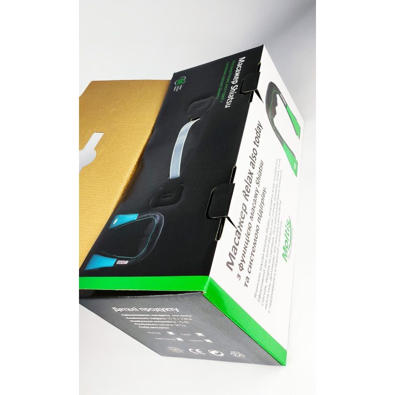 Масажер роліковий Moltis Relax also Today з функцією масажу Shiatsu (Black / Blue)