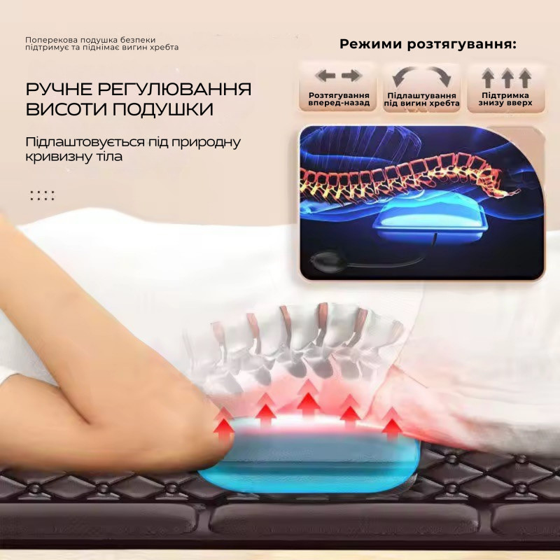 Багатофункціональний масажний матрац електричний для ніг та спини Moltis Relax Also Today MRAT-815