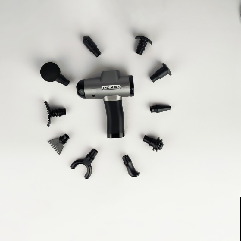 Масажер ручний Fascial Gun F-08 Moltis Relax also today (масажний пістолет) у кейсі (Bluetooth + Power Bank)