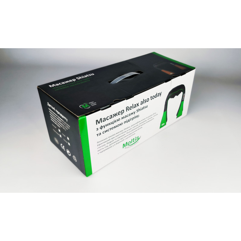 Масажер роліковий Moltis Relax also Today з функцією масажу Shiatsu (Black / Blue)