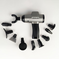 Масажер ручний Fascial Gun F-08 Moltis Relax also today (масажний пістолет) у кейсі (Bluetooth + Power Bank)