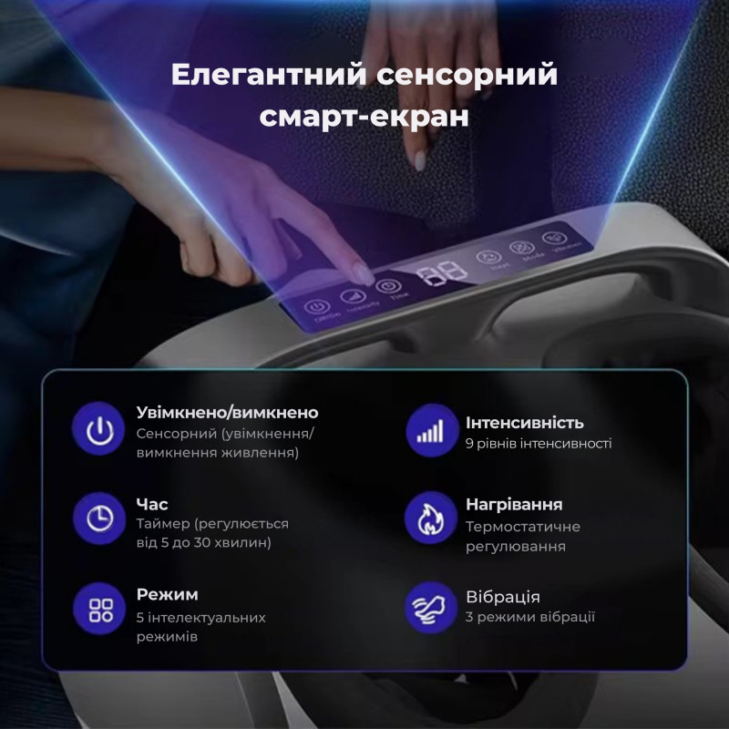 Масажер для ніг електричний Moltis Relax Also Today MRAT-965