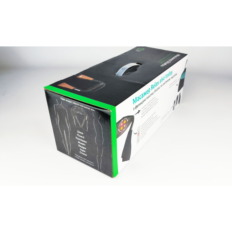 Масажер роліковий Moltis Relax also Today з функцією масажу Shiatsu (Black / Blue)