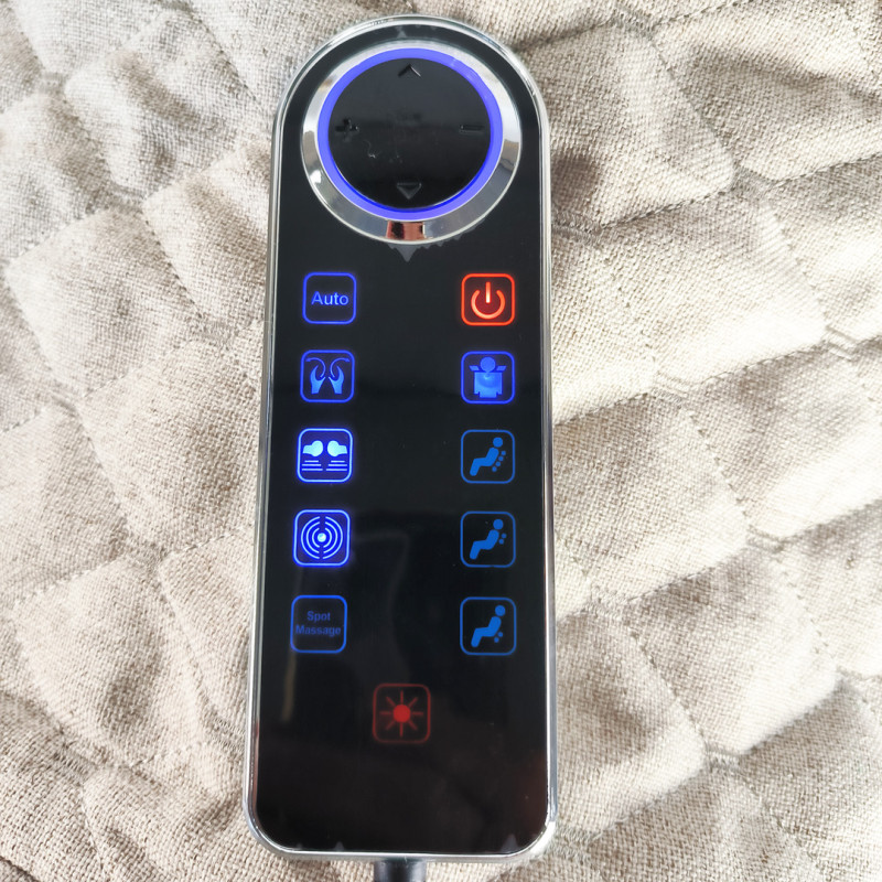 Масажне крісло-гойдалка Moltis Ергономічне + дистанційний пульт управління (шкіра + сітчаста тканина)